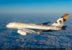 阿提哈德航空空中官邸A380机型提前飞纽约肯尼迪